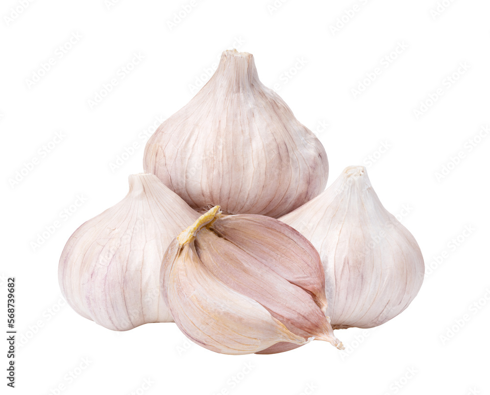 Obraz premium Garlic isolated on transparent png