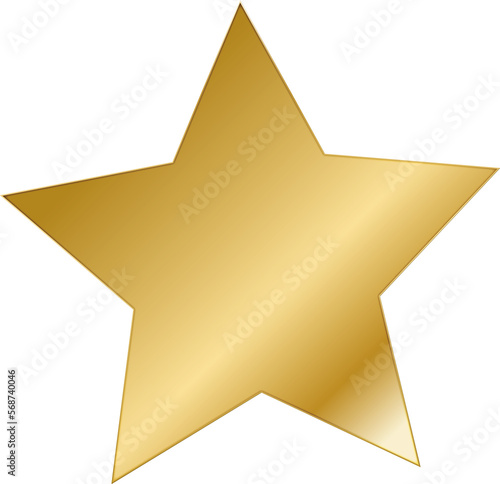 Gold style star pattern, icon