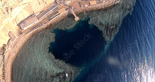 The Blue Hole Dive Site is in Dahab, Egypt on the coast of the Red Sea it is reputed to have the most diver fatalities in the world with estimates of between 130 and 200 fatalities in recent years photo