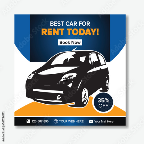 Rent a car Business Social media Post design