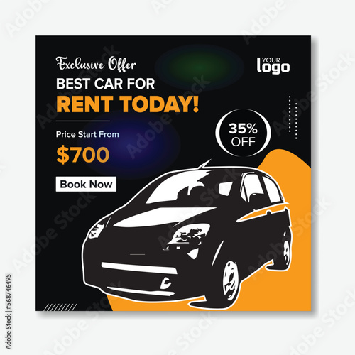 Rent a car Business Social media Post design