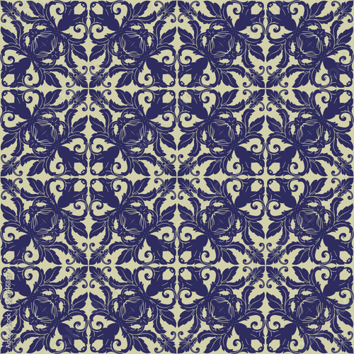 Mega Gorgeous seamless baroque pattern from colorful Moroccan tiles, ornaments. Can be used for wallpaper, fill patterns, web page background, surface textures.