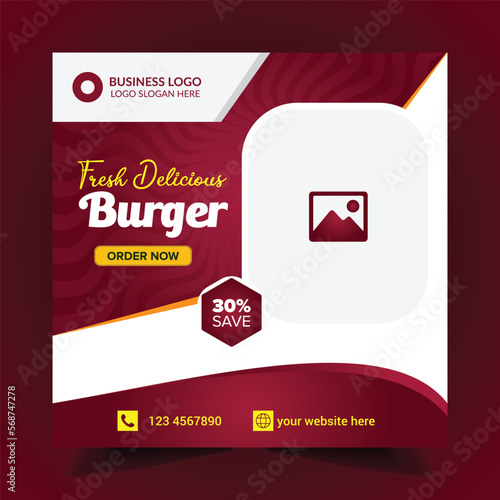 Restaurant food Business Social media Post design