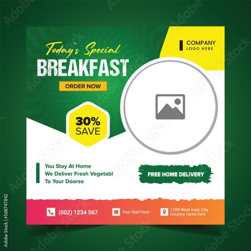 Restaurant food Business Social media Post design