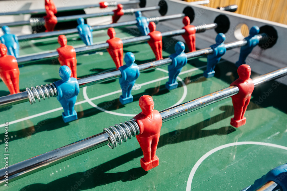 Fototapeta premium street table football soccer game players kicker