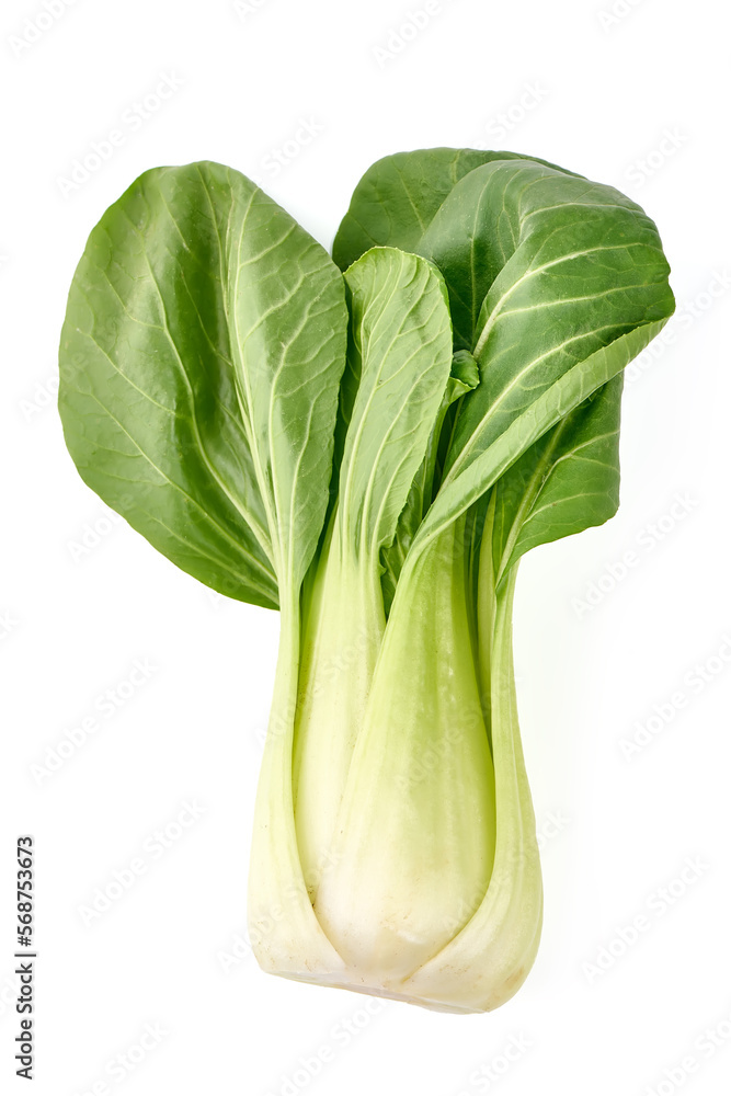 Fresh green Chinese cabbage, bok choy, pok choi or pak choi, isolated on white background. Fresh green Chinese cabbage, bok choy, pok choi or pak choi, isolated on white background.