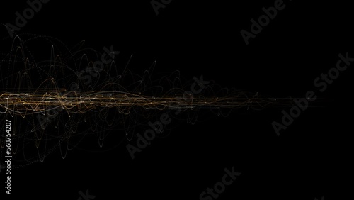 Abstract background with fire and star