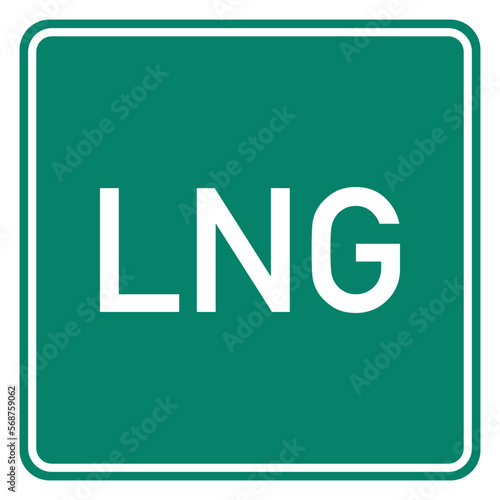 LNG und Schild