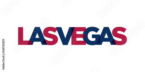 Canvas Print Las Vegas, Nevada, USA typography slogan design