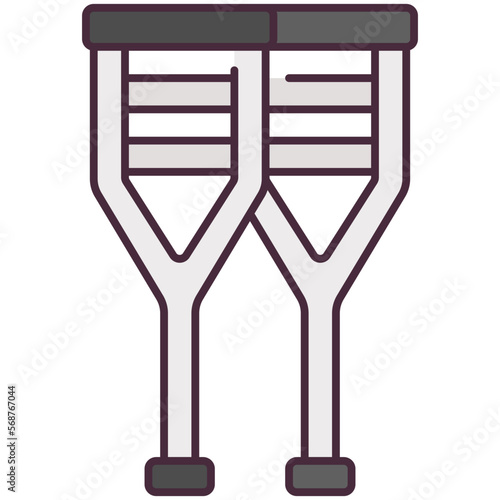 crutches icon