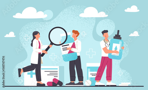 Medical drugs concept