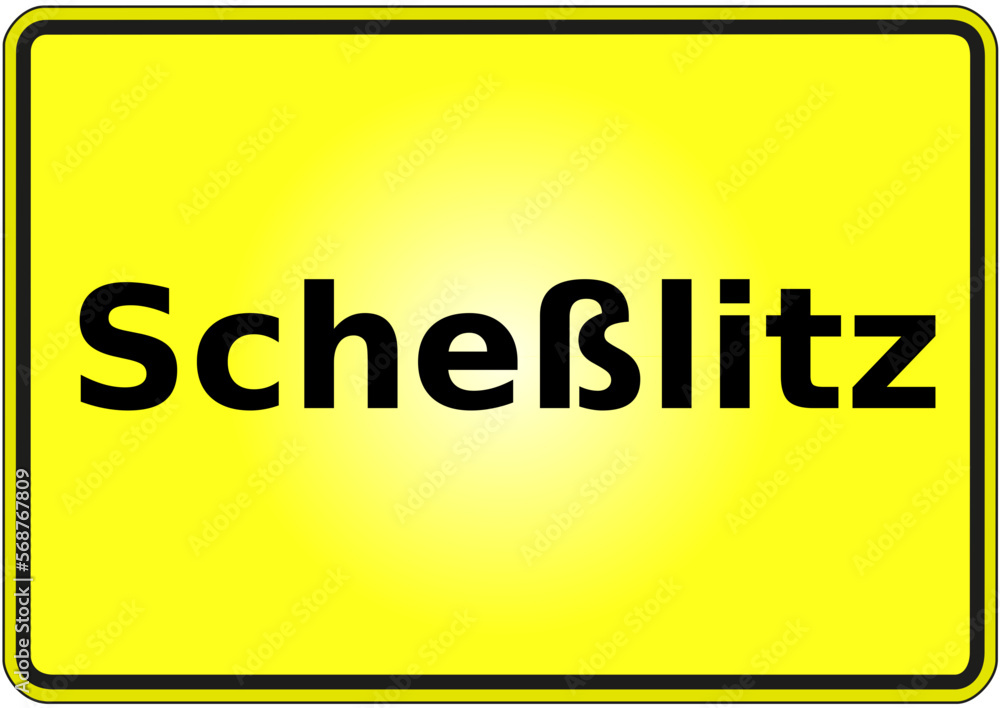 Stadteingangsschild Deutschland Stadt Scheßlitz Stadteingangsschild Deutschland Stadt Scheßlitz