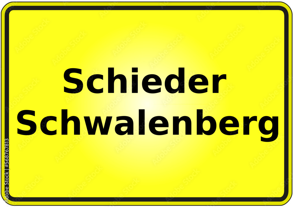 Stadteingangsschild Deutschland Stadt Schieder - Schwalenberg Stadteingangsschild Deutschland Stadt Schieder - Schwalenberg