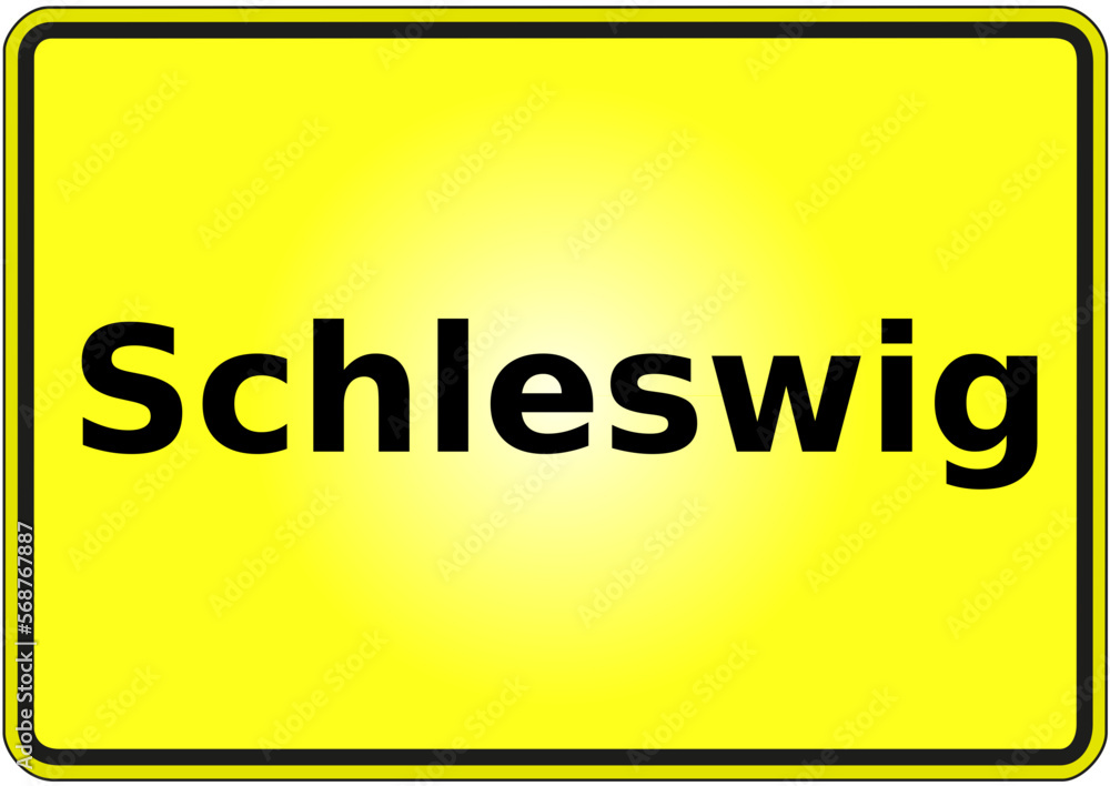 Stadteingangsschild Deutschland Stadt Schleswig Stadteingangsschild Deutschland Stadt Schleswig