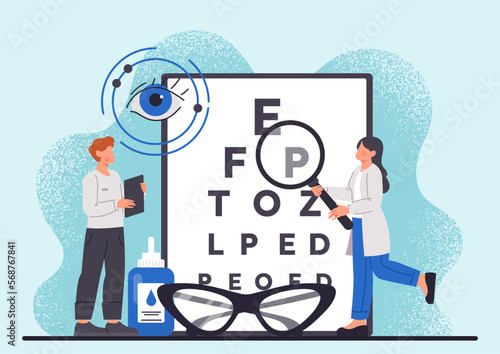 Concept of ophthalmologist