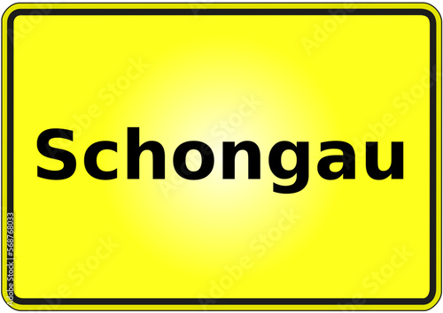 Stadteingangsschild Deutschland Stadt Schongau photo