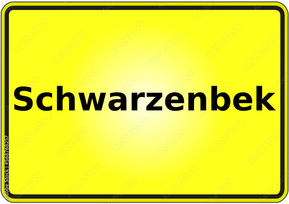 Stadteingangsschild Deutschland Stadt Schwarzenbek Stadteingangsschild Deutschland Stadt Schwarzenbek