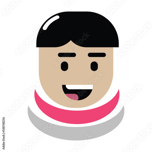 helmetless astronaut illustration