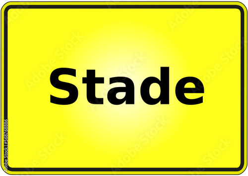 Stadteingangsschild Deutschland Stadt Stade