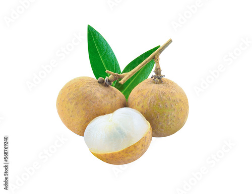 Fruit longan isolated on transparent png photo