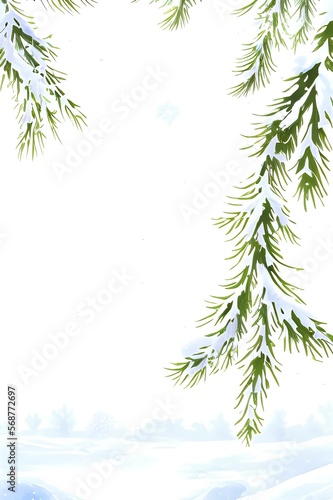 Winter, Template, AD Template, PPT template, Slide, Flyer, postcard, slide for brochure, booklet, background.	