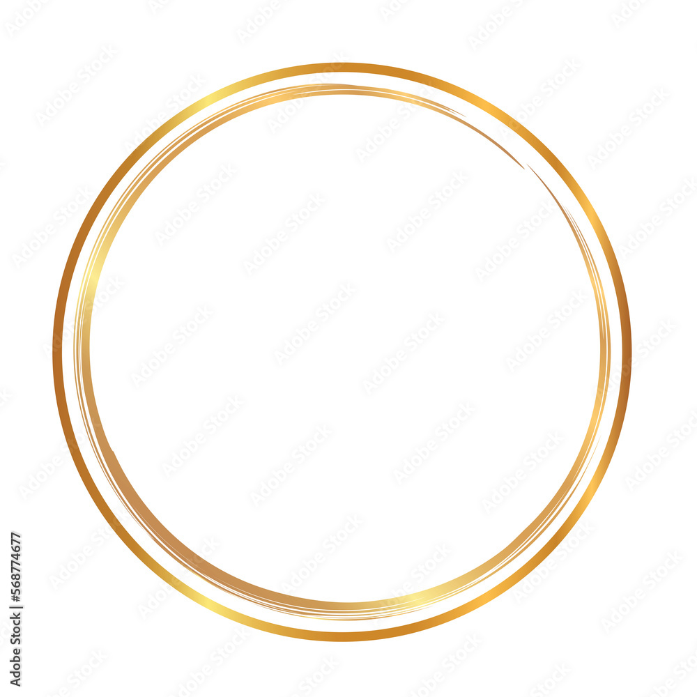 gold line round frame png gold line round frame png