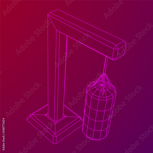 Punching bag for training boxing power punch