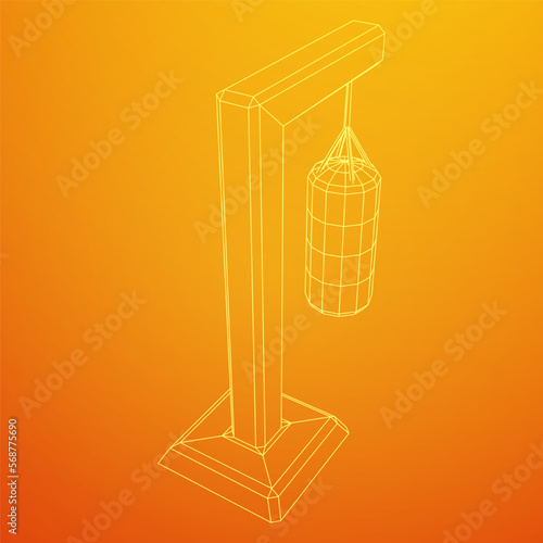 Punching bag for training boxing power punch