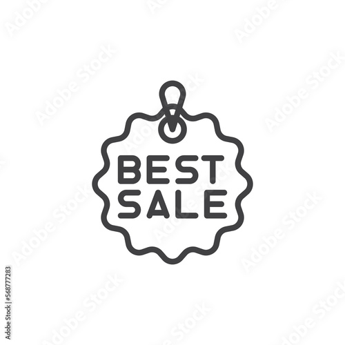 Best sale tag line icon