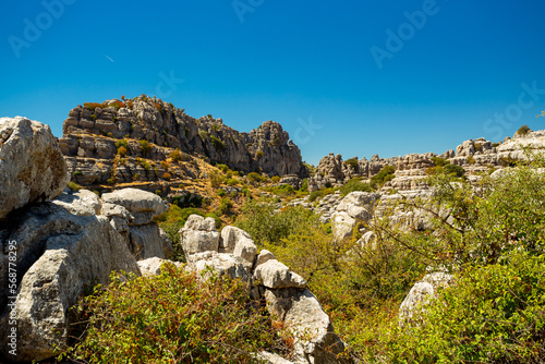 El Torcal de Antequera natural park, Andalusia, Spain