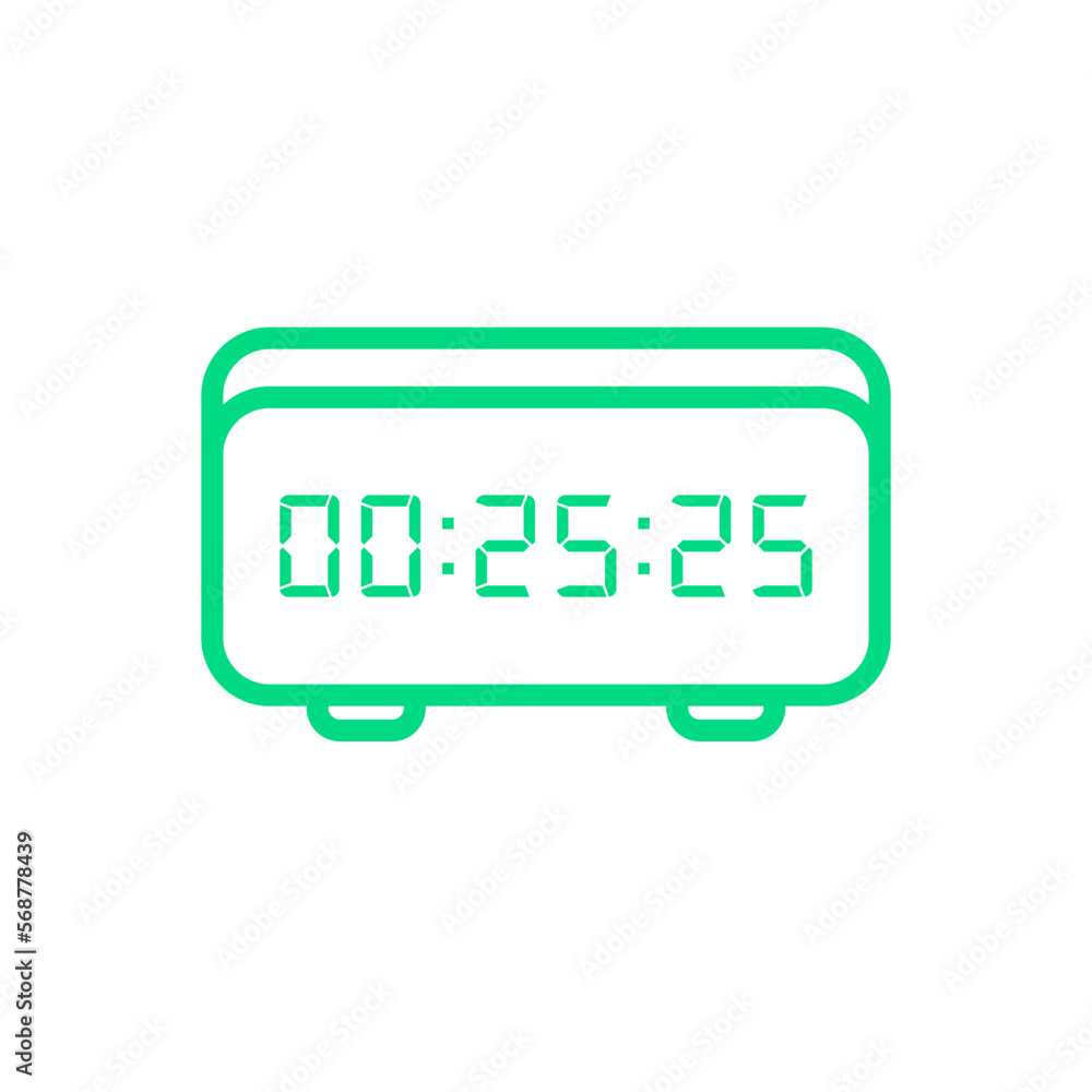 Digital, clock, led icon vector image. Can also be used for home electronics and appliances. Suitable for mobile apps, web apps and print media. Digital, clock, led icon vector image. Can also be used for home electronics and appliances. Suitable for mobile apps, web apps and print media.
