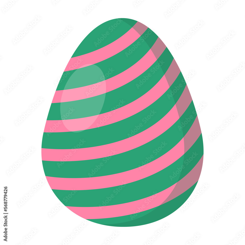Colorful easter egg isolated on white background Colorful easter egg isolated on white background