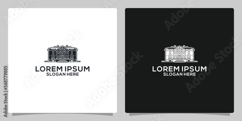 Set of stylish symbols for Realtors, architects and other real estate logo design elements