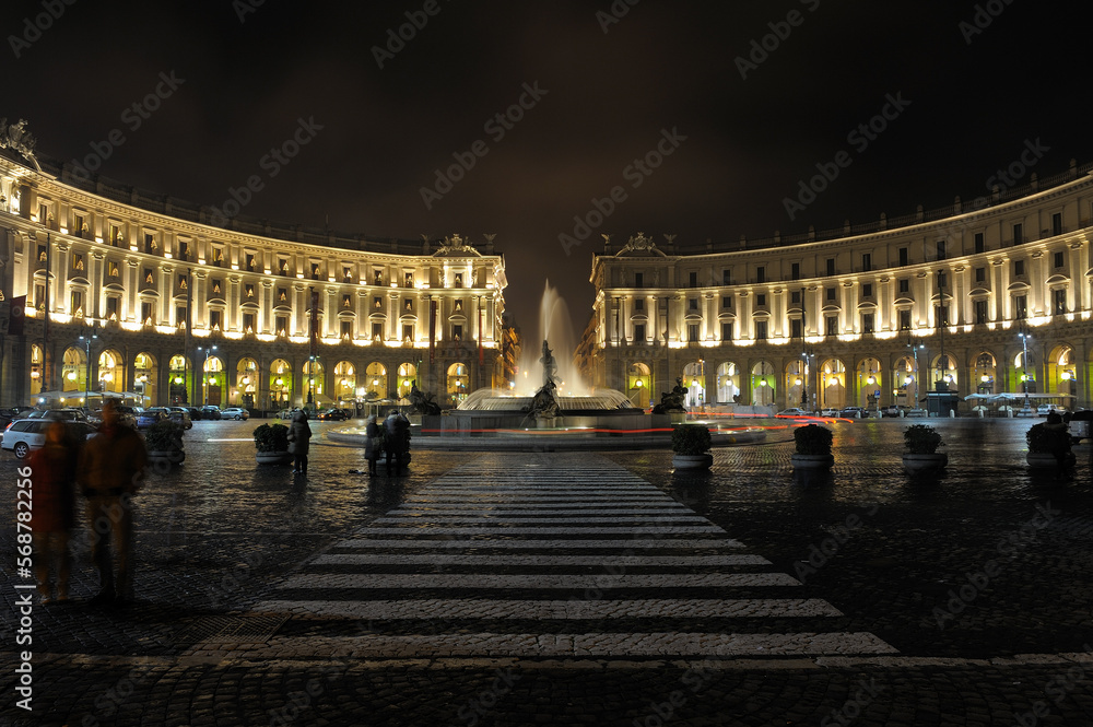 Obraz premium Piazza della Repubblica Roma