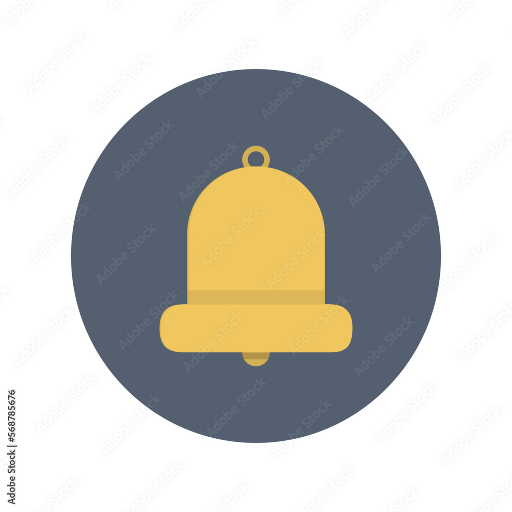 Bell icon, Flat vector illustration for web and mobile interface, EPS 10 Bell icon, Flat vector illustration for web and mobile interface, EPS 10
