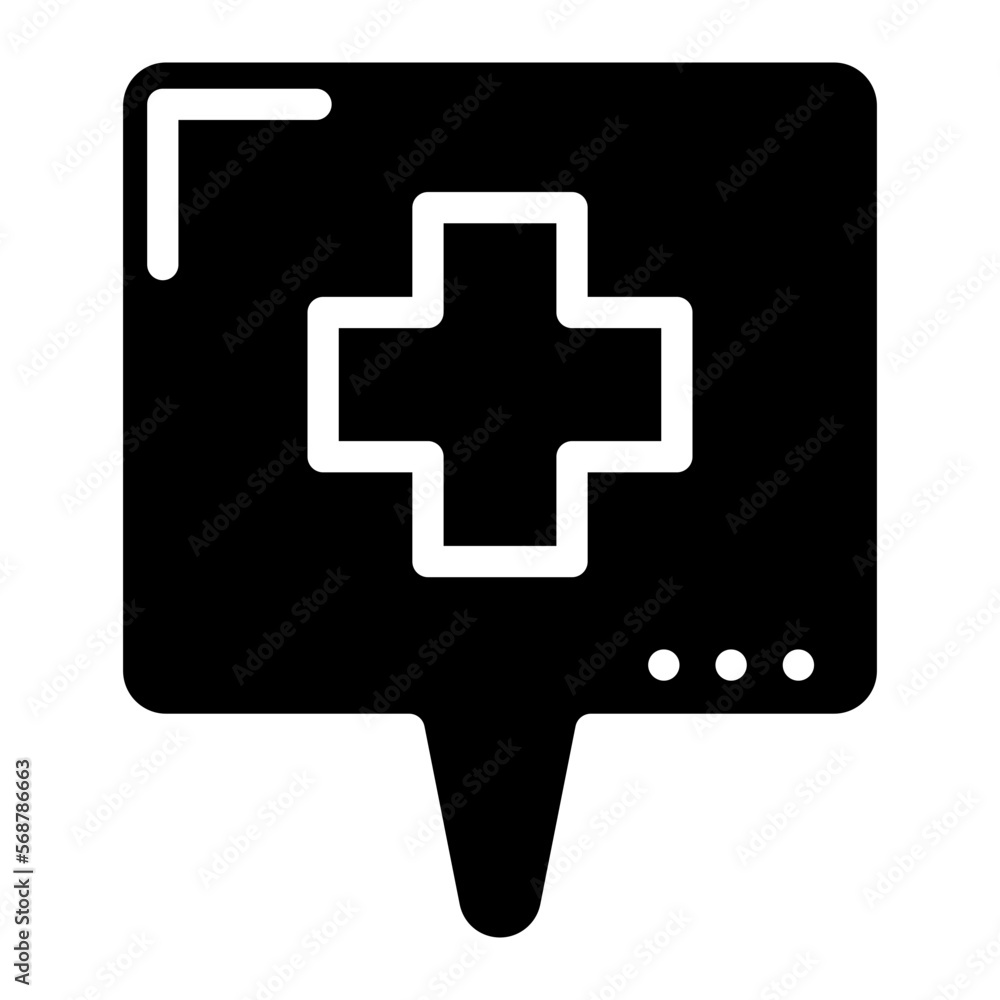 Obraz premium bandage glyph 