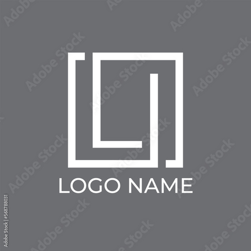 LI initial simple modern logo design