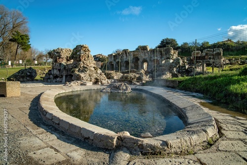 Obraz na plátne Ancient roman baths of Fordongianus, Sardinia