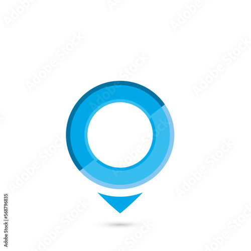 Map point icon design. Vector illustration.
