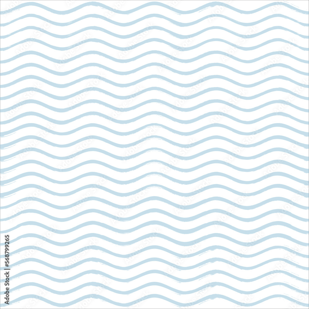 Seamless Wave Pattern, Hand drawn water sea vector background. Wavy beach print, curly grunge paint lines, watercolor illustration Seamless Wave Pattern, Hand drawn water sea vector background. Wavy beach print, curly grunge paint lines, watercolor illustration