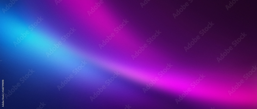 Dark purple pink blue color gradient background blurred neon color flow, grainy texture effect, futuristic banner design