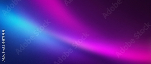 Obraz na płótnie Dark purple pink blue color gradient background blurred neon color flow, grainy texture effect, futuristic banner design w salonie