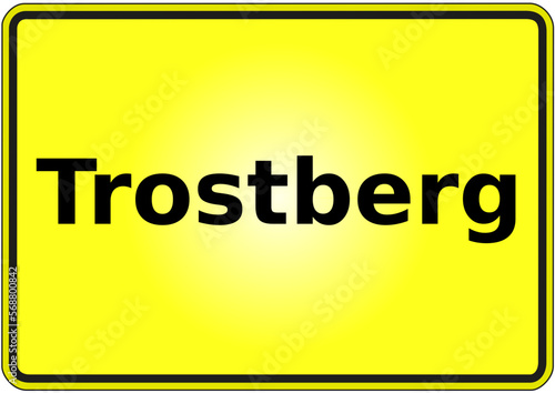 Stadteingangsschild Deutschland Stadt Trostberg