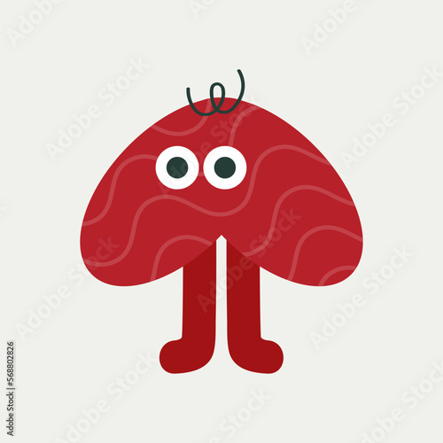 Cartoon character, abstract personage, mascot design, funny avatar, cute icon
