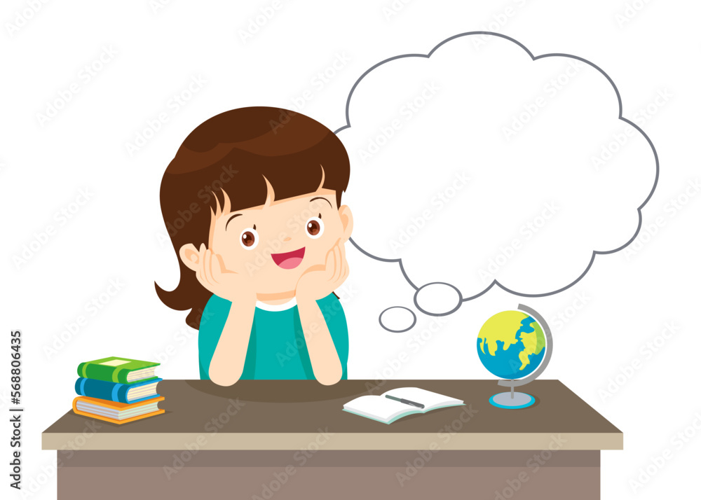 children thinking sitting and rest chin in hands children thinking sitting and rest chin in hands