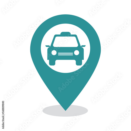 location point simple shapes vector icon.