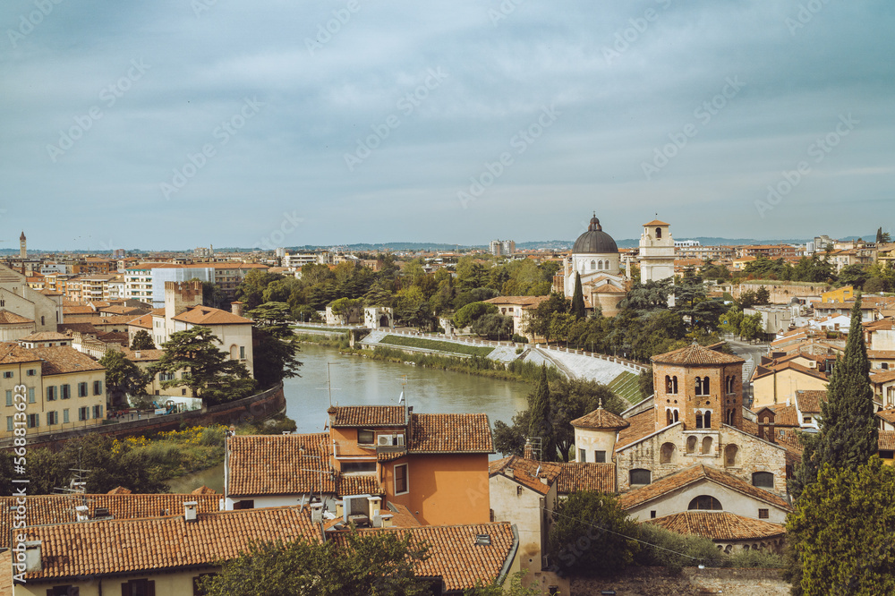 Verona Italy City Street River Landscape