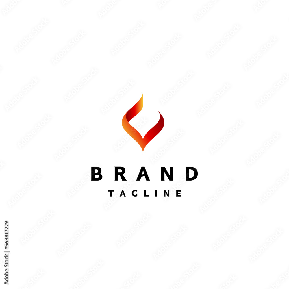Minimalistic Fire Symbol Design. Fire Icon Like Initial Letter C Logo Design. Minimalistic Fire Symbol Design. Fire Icon Like Initial Letter C Logo Design.