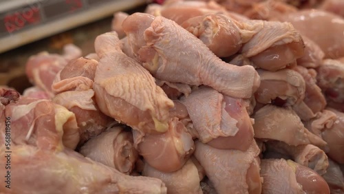 Fresh Chicken drum sticks or chicken legs photo