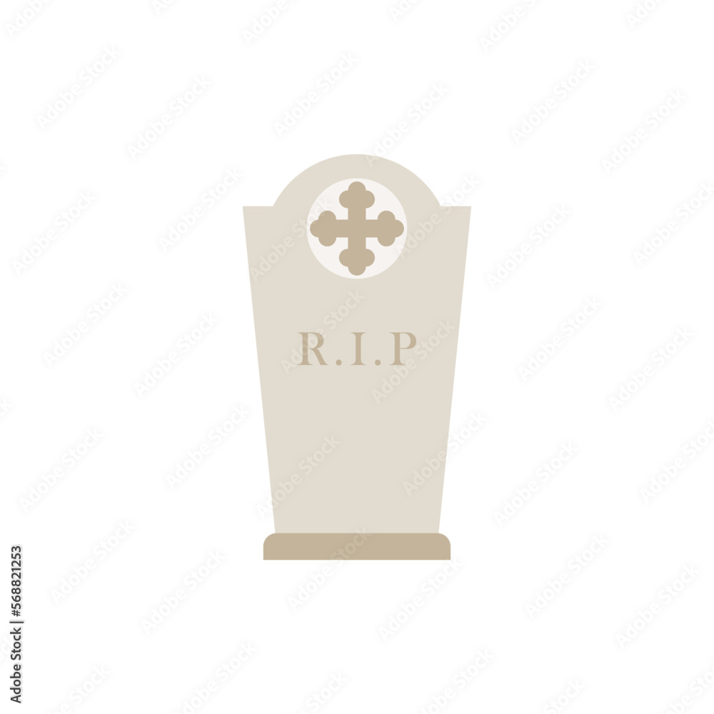 tombstone flat design vector illustration. grave and graveyard symbol. gravestone vector tombstone flat design vector illustration. grave and graveyard symbol. gravestone vector